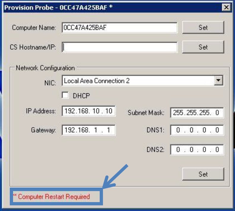 Figure 8.2.4. Provision Probe.exe – Computer Name Restart.